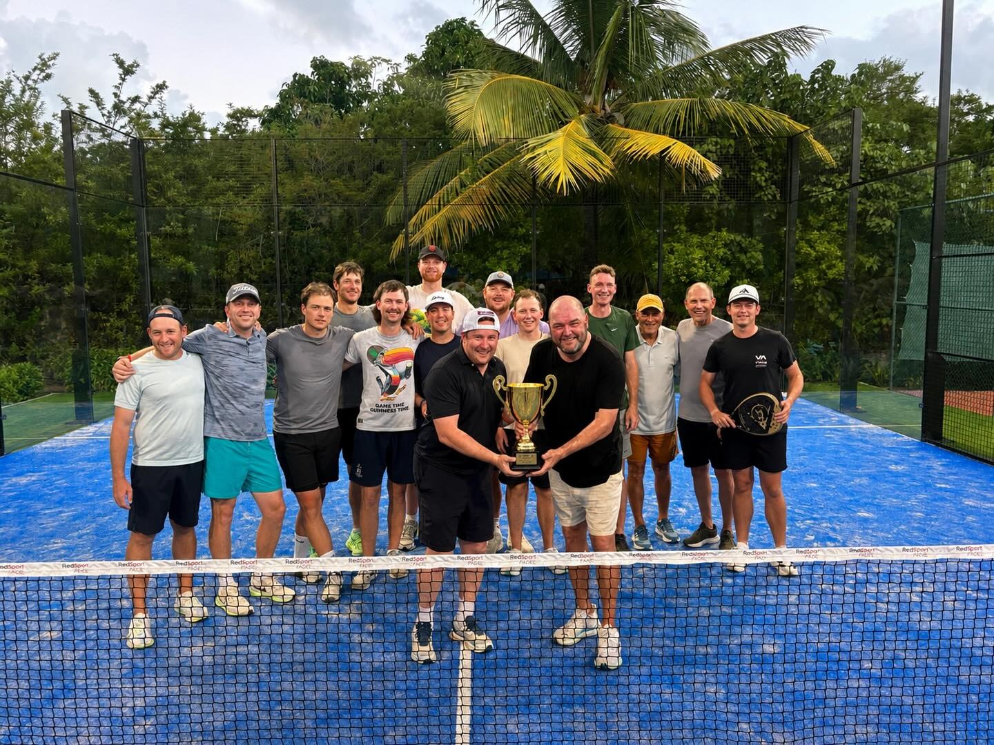 EWCA caddies together after a padel tournament